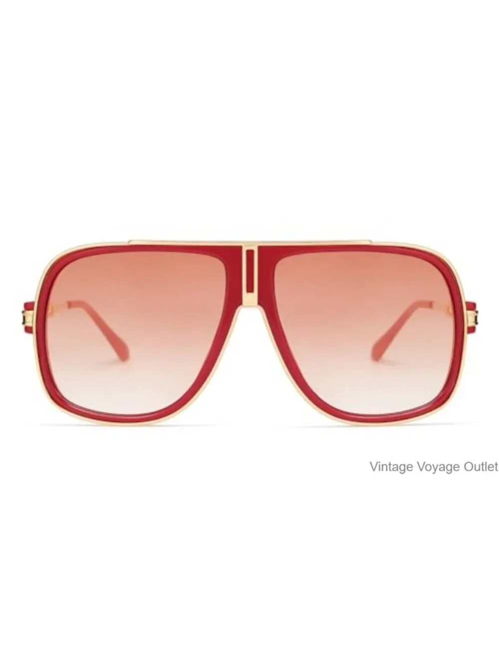 Retro Oversized Aviator Sunglasses UV400 Metal Frame Driving Shades